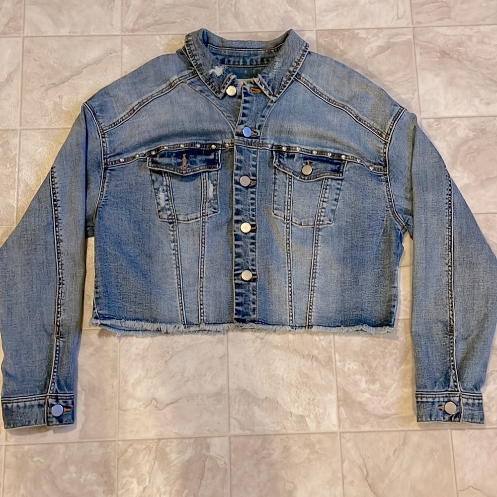 Liverpool Cropped Jean Jacket
